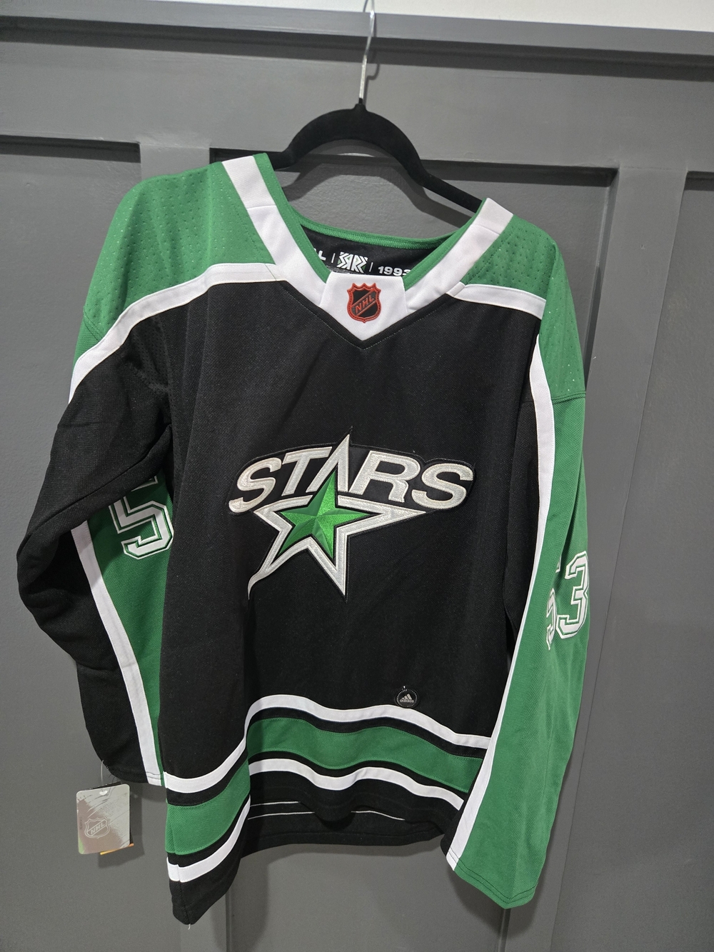 Dallas Stars Wyatt Johnston Reverse Retro 2.0 Jersey, Stanley Cup